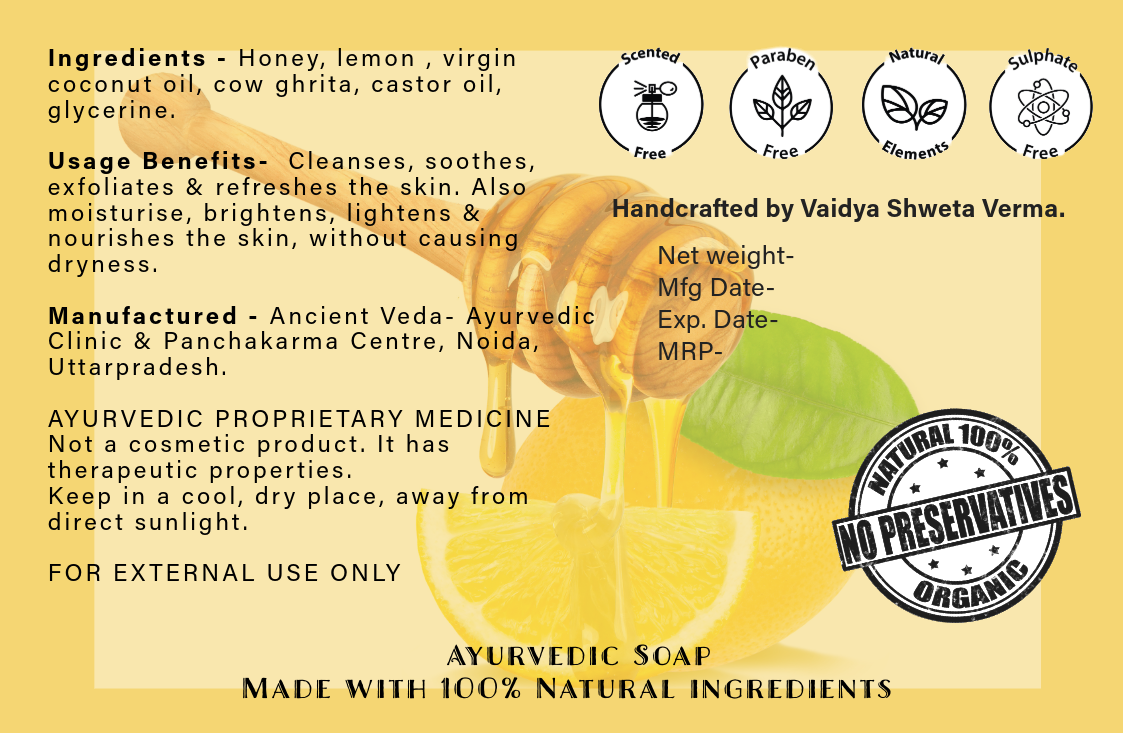 Honey Lemon Baby Soap